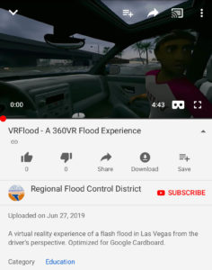 VRFlood 360 YouTube Video on Mobile